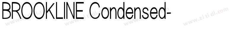 BROOKLINE Condensed字体转换
